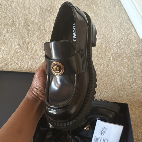 Versace Medusa Leather Loafer - Picture 1 of 5